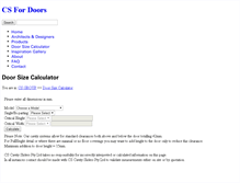 Tablet Screenshot of calculator.cavitysliders.com.au